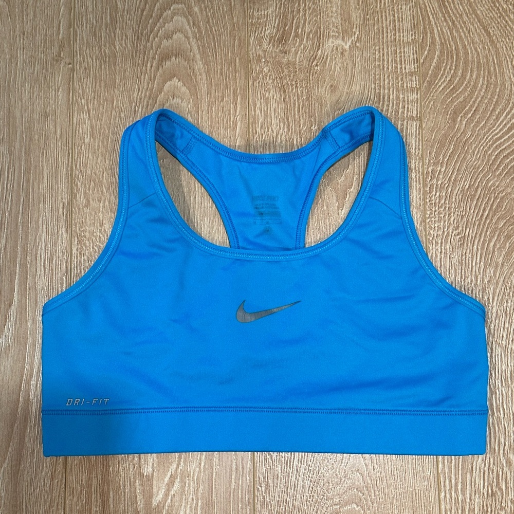 Women’s Nike Sports Bra - Dri Fit - Neon Blue - M